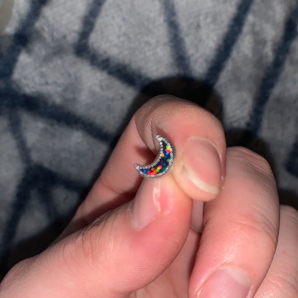 14k Threadless end pieces - Picture 2 of 4